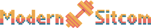 modern sitcom logo