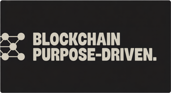 blockchain purpose-driven   logo