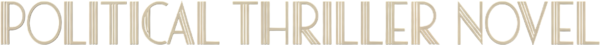 political thriller novel   logo