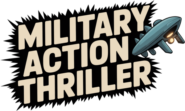 military action thriller   logo